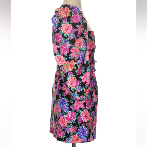 ZARA Floral Print Sweetheart Neckline Puff Sleeve Mini Dress – Size Small - Picture 3 of 6